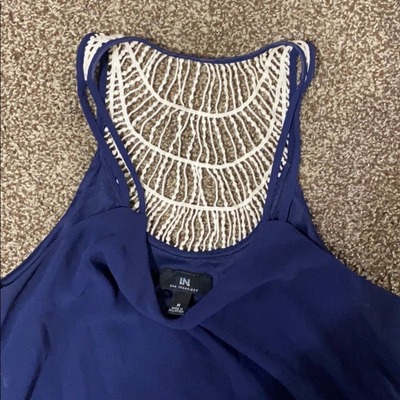 M Navy Dress cute back pattern. - Picture 2 of 2